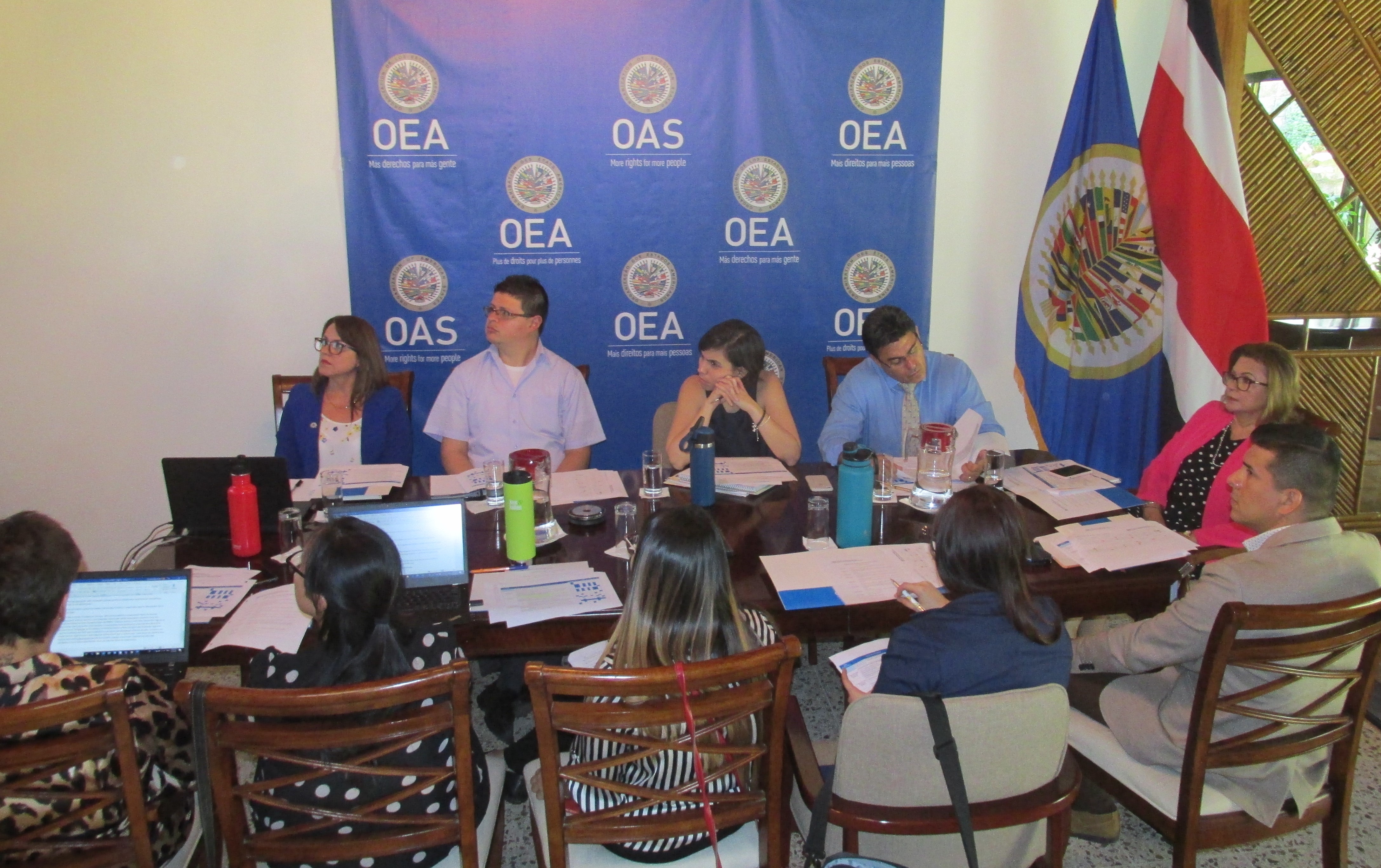Oficina de la OEA en Costa Rica acoge Equipo Técnico y participa en X Reunión Virtual del MIRPS(13 de febrero de 2020)